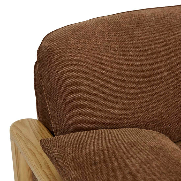 Hugo Remy 3 Seater Sofa - Copeland Hazel - Natural Ash