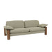 Hugo Remy 3 Seater Sofa - Noyack Thyme - Dark Walnut