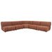 Juno Cloud Round Corner Sofa - Brick