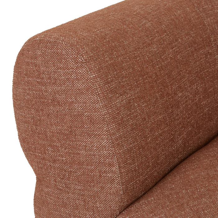 Juno Cloud Round Corner Sofa - Brick