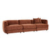 Madrid Curve Corner Sofa - Chestnut