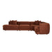 Madrid Curve Corner Sofa - Chestnut