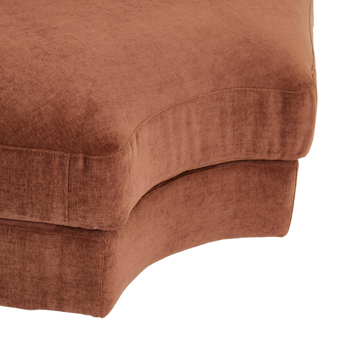 Madrid Curve Corner Sofa - Chestnut