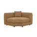 Madrid Curve Corner Sofa - Toffee Weave