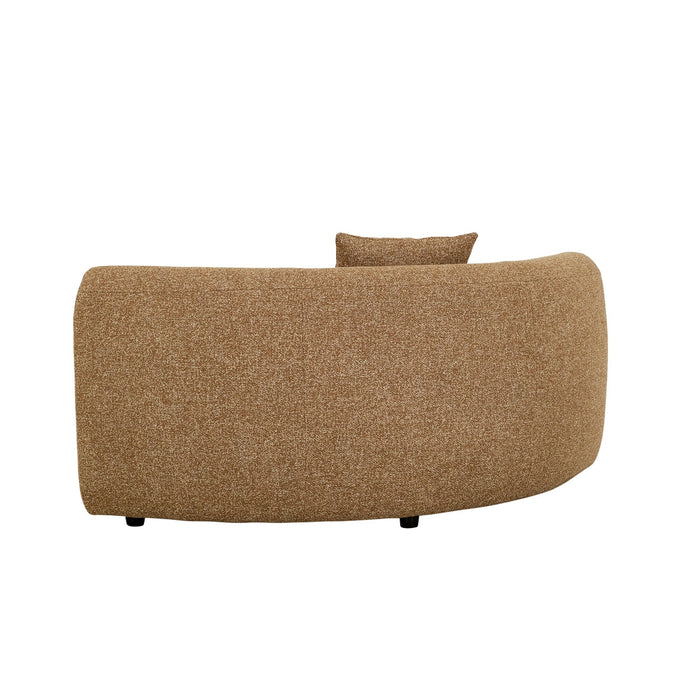 Madrid Curve Corner Sofa - Toffee Weave