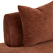 Madrid Curve Left Chaise Sofa - Chestnut