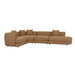 Madrid Curve Left Chaise Sofa - Toffee Weave