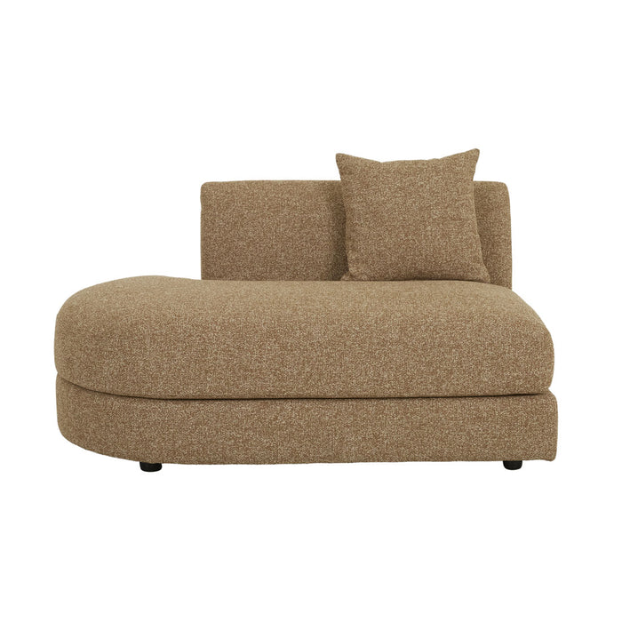 Madrid Curve Left Chaise Sofa - Toffee Weave