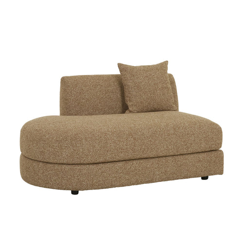Madrid Curve Left Chaise Sofa - Toffee Weave