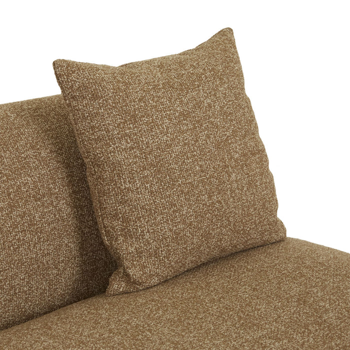 Madrid Curve Left Chaise Sofa - Toffee Weave