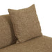 Madrid Curve Left Chaise Sofa - Toffee Weave