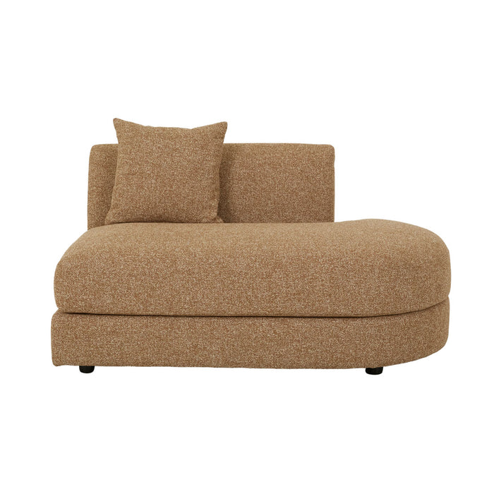 Madrid Curve Right Chaise Sofa - Toffee Weave