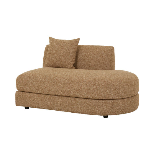 Madrid Curve Right Chaise Sofa - Toffee Weave
