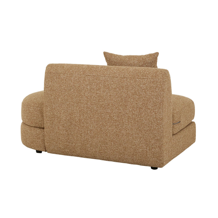 Madrid Curve Right Chaise Sofa - Toffee Weave