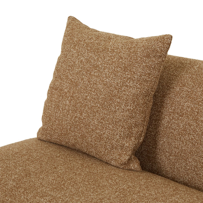 Madrid Curve Right Chaise Sofa - Toffee Weave