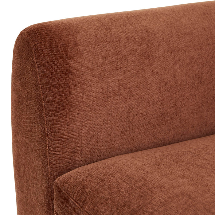 Madrid Curve 1 Seater Centre Sofa - Chestnut
