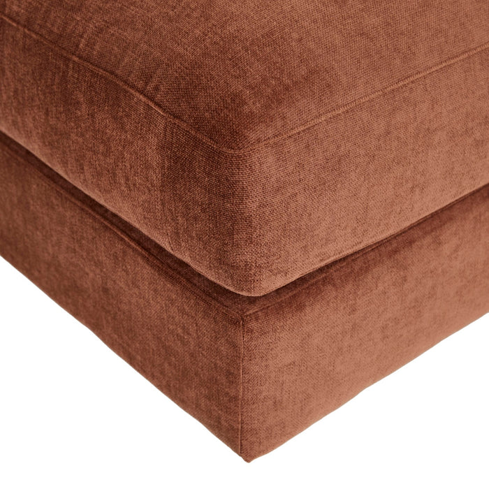Madrid Curve 1 Seater Centre Sofa - Chestnut