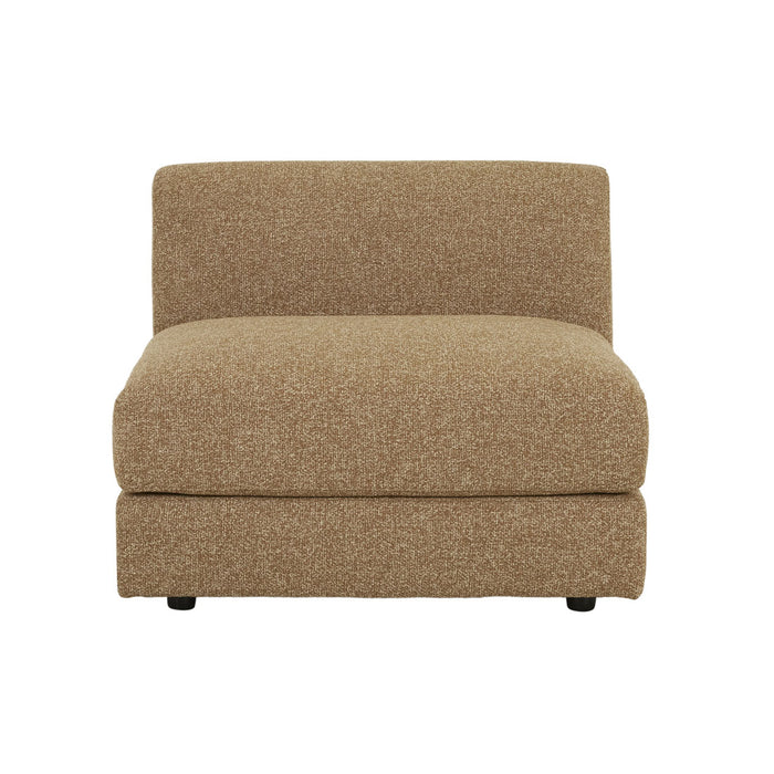 Madrid Curve 1 Seater Centre Sofa - Toffee Weave