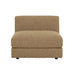 Madrid Curve 1 Seater Centre Sofa - Toffee Weave
