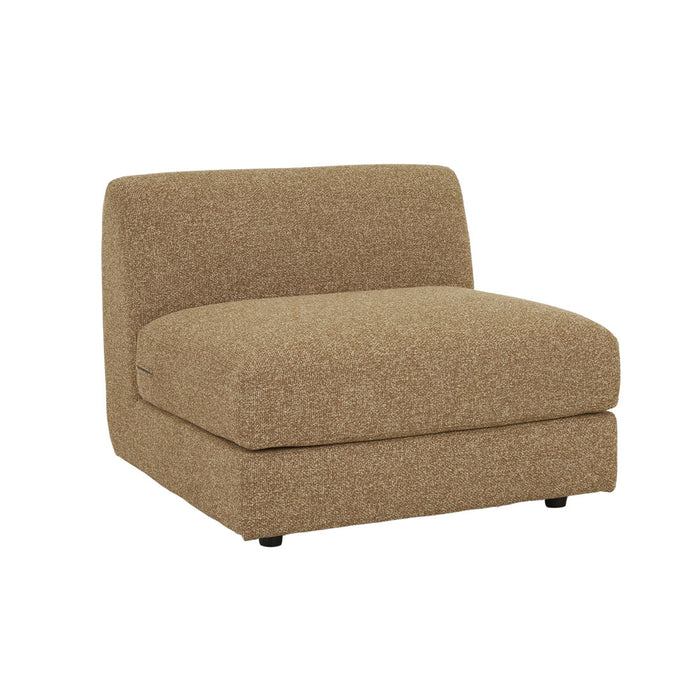 Madrid Curve 1 Seater Centre Sofa - Toffee Weave
