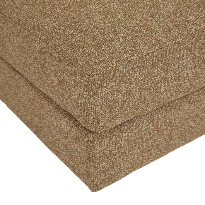 Madrid Curve 1 Seater Centre Sofa - Toffee Weave