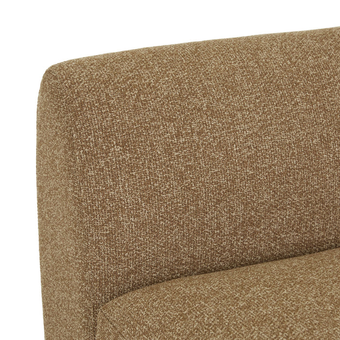 Madrid Curve 1 Seater Centre Sofa - Toffee Weave