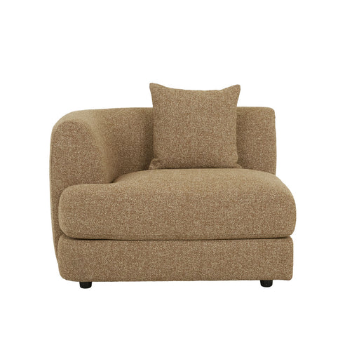 Madrid Curve Left Arm Sofa - Toffee Weave