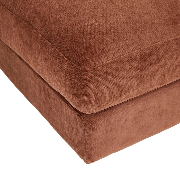 Madrid Curve Right Arm Sofa - Chestnut