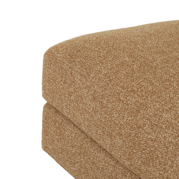 Madrid Curve Right Arm Sofa - Toffee Weave