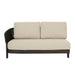 Valencia Rope 2 Seater Left Arm Sofa - Natural/Carbon Grey