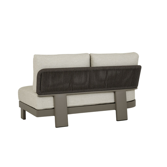 Valencia Rope 2 Seater Left Arm Sofa - Fawn
