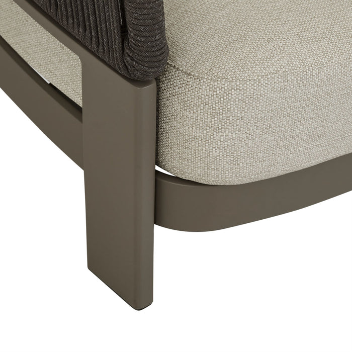 Valencia Rope 2 Seater Left Arm Sofa - Fawn