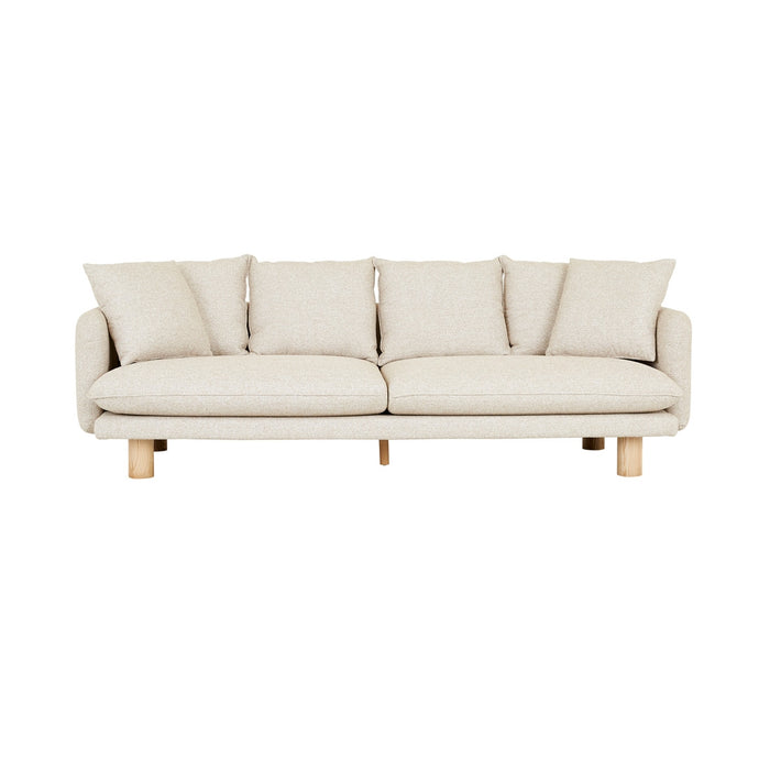 Vittoria Elliot 4 Seater Sofa - Staunch Almond - Natural Ash