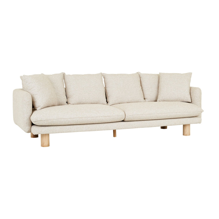 Vittoria Elliot 4 Seater Sofa - Staunch Almond - Natural Ash
