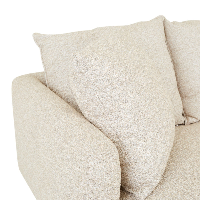 Vittoria Elliot 4 Seater Sofa - Staunch Almond - Natural Ash