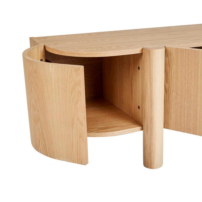 Artie Entertainment Unit - Natural Ash