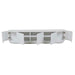 Oberon Crescent Entertainment Units - White Grain Ash
