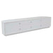 Oberon Crescent Entertainment Units - White Grain Ash