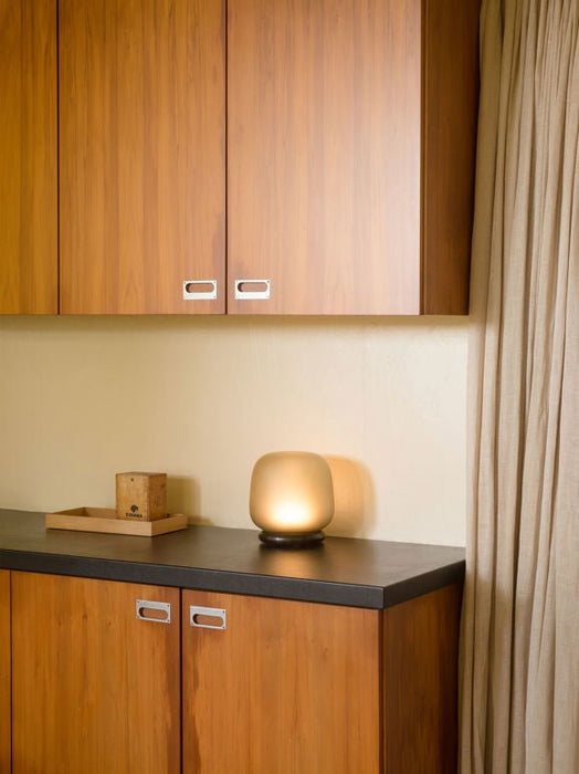 AB Table Lamp Frosted Smoke - Biku Furniture & Homewares