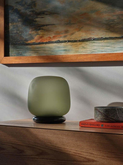 AB Table Lamp Frosted Smoke - Biku Furniture & Homewares