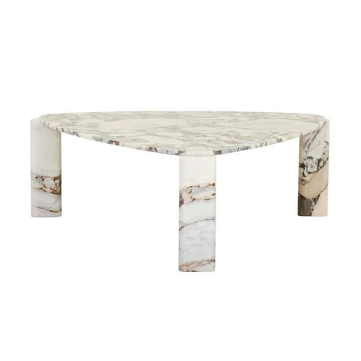Amara Delta Coffee Table - Natural Ocean Marble - Biku Furniture & Homewares