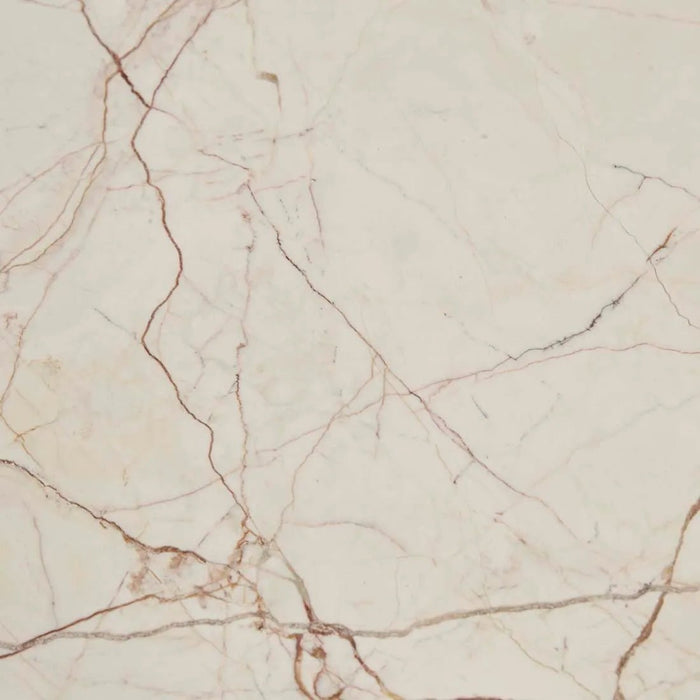 Amara Round Leg Oval Coffee Table - Brown Vein Marble - Biku Furniture & Homewares