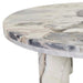 Amara Round Leg Oval Coffee Table - Natural Ocean Marble - Biku Furniture & Homewares