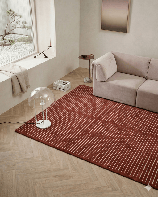 Arlo Wine Floor Rug - Biku Furniture & Homewares