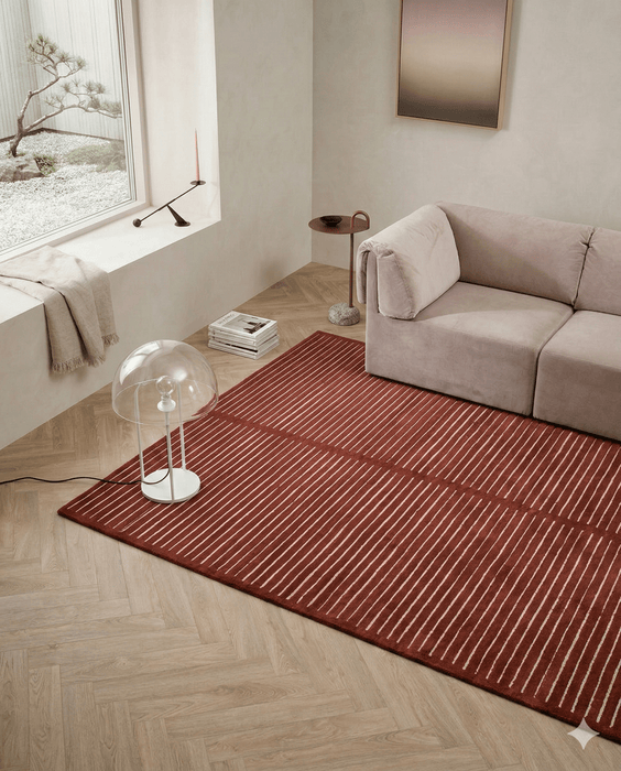 Arlo Wine Floor Rug - Biku Furniture & Homewares
