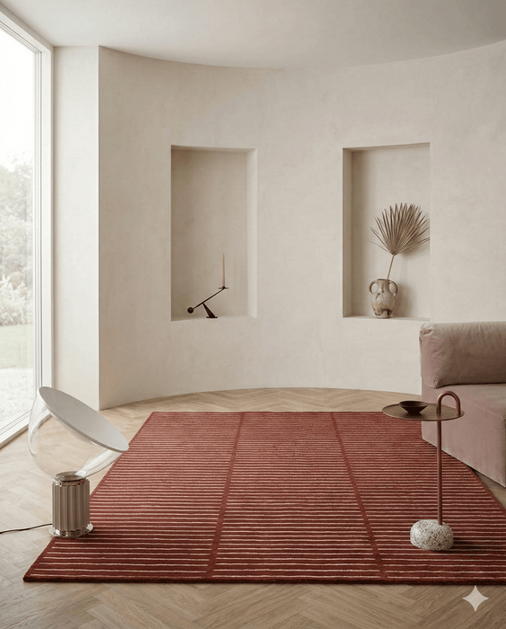 Arlo Wine Floor Rug - Biku Furniture & Homewares