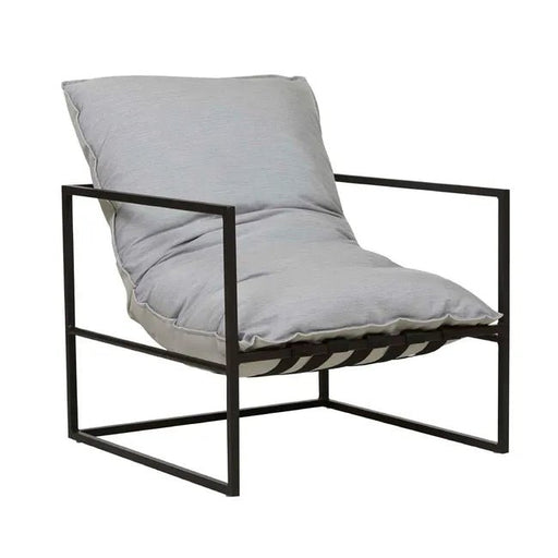 Aruba Frame Occasional Chair - Lead - Black - Biku Furniture & Homewares