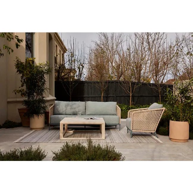 Aspen Club 3 Seater Sofa - Lagoon - Shell - Biku Furniture & Homewares