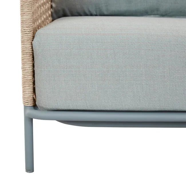 Aspen Club 3 Seater Sofa - Lagoon - Shell - Biku Furniture & Homewares