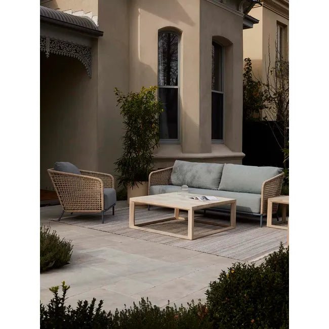 Aspen Club 3 Seater Sofa - Lagoon - Shell - Biku Furniture & Homewares